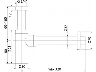Сифон для раковины Boheme 609-CB медь брашированная