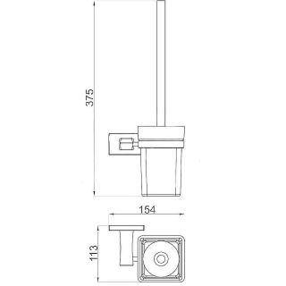 Ёршик для унитаза Gappo G0710 хром