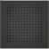 Верхний душ Bossini Dream Cube Flat H38459.073 47 см чёрный матовый