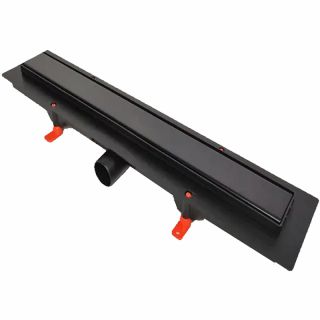 Душевой лоток Veconi Klasik Black 350 V350KB с Черной матовой решеткой под плитку