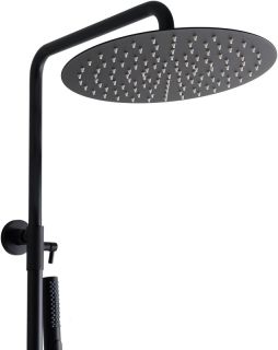 Душевая система Allen Brau Fantasy 5.11001-31 с термостатом Черная матовая