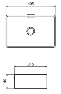 Раковина  Allen Brau Fantasy 40 4.11001.20 Белая