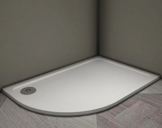 Душевой поддон из искусственного камня Veconi Tezeo 100x90 R TZ11R-10090A-01-19C3 Белый