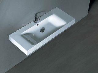 Раковина Kerasan Cento 355001*1 Белая 100 см