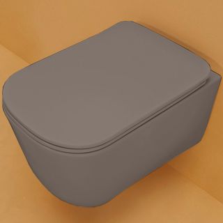 Унитаз Kerasan Tribeca 511489 подвесной  Ferro matt без сиденья