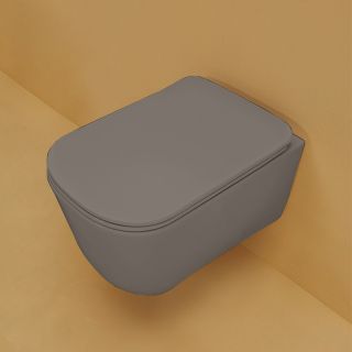 Унитаз Kerasan Tribeca 511489 подвесной  Ferro matt без сиденья