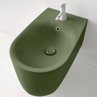 Биде подвесное Kerasan Nolita 532511*1 Verde muschio