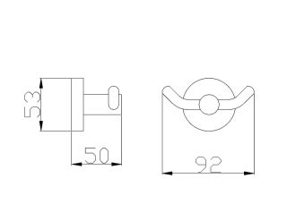 Крючок Rav Slezak Colorado COA0102 Хром
