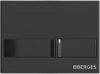 Комплект Berges 4в1 042454: инсталляция NOVUM кнопка L6 чёрный глянец унитаз Strati Rimless сиденье Strati Slim SO