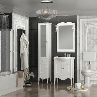 Шкаф-колонна Opadiris Брунелла 38 L 00-00004341 Белый матовый