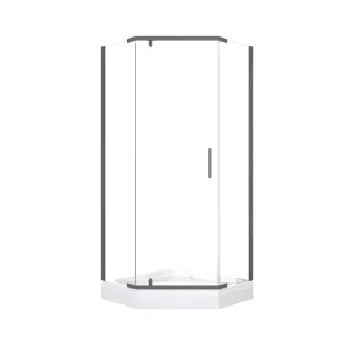 Душевой уголок Triton Дека -Графит Щ0000073926 100x100 см профиль графит стекло прозрачное