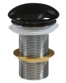 Донный клапан Milleau PD1GB/OO черный глянец без перелива