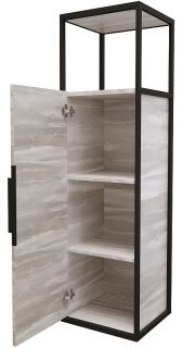 Пенал подвесной Grossman Лофт 304002 40см шанико/металл чёрный