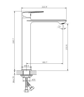 Смеситель для раковины Koller Pool Line LN0200XL