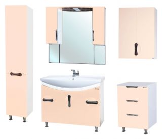 Пенал Bellezza Лагуна 35см левый бежевый 00000004438