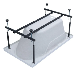 Акриловая ванна Aquanet West 347897 120x70 см с каркасом с боковой и фронтальной панелями