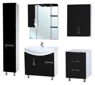 Тумба под раковину Bellezza Лагуна 75см чёрный 00000001391