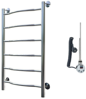 Электрический полотенцесушитель Тругор Лотос 1 80x50см хром Лотос1/элТЭН8050