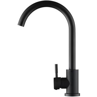 Смеситель для кухни Orange Steel M99-009b Черный матовый