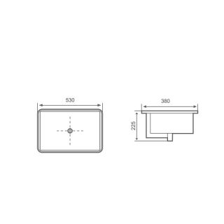 Раковина мебельная AQUATEK AQ10491-00 53 см