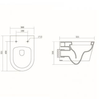 Унитаз-компакт Aquatek Оберон AQ1363W-00 с сиденьем Soft Close