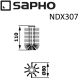 Сменная щётка для ёршика Sapho белый NDX307