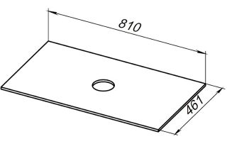 Столешница под раковину Allen Brau Reality 80 1.32023.M Мрамор
