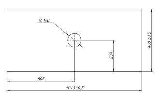 Столешница под раковину Allen Brau Fantasy 100 1.11010.M Мрамор