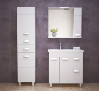 Тумба под раковину Corozo Денвер Z2 80см белый SD-00000531