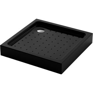 Душевой поддон квадратный Veconi Tezeo Acrylic TZ-52B, 1000x1000x150, акрил, черный