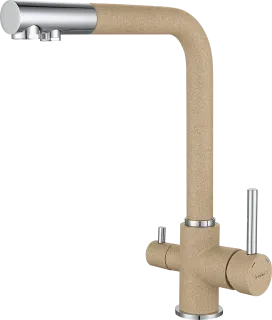 Смеситель для кухни GranFest 3611 песочный