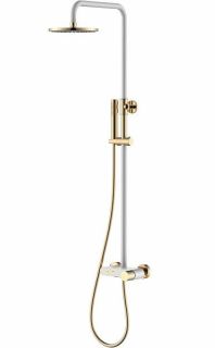 Душевая стойка Boheme Stick 128-WG белый/золото