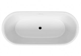 Акриловая ванна Riho Inspire Velvet B091001220 160х75см чёрный матовый/белый матовый