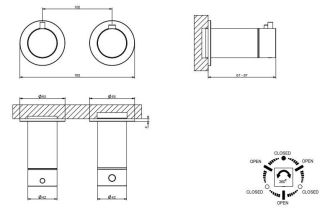 Встраиваемый смеситель для душа Gessi 316 54234.239 с термостатом брашированная сталь