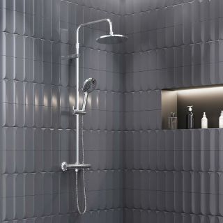 Душевая стойка Damixa Jupiter 977800000 с термостатом Хром