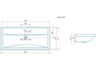 Мебельная раковина Kirovit Фостер 100см белый SD-00000932