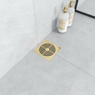 Душевой трап Boheme Smart Design 984-15-G 15см золото