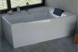 Акриловая ванна Riho Still Smart Fall B102009005 L заполнение через перелив 170х110см белый