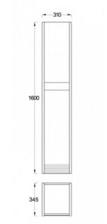 Пенал вертикальный Bettoserb Vision VSN000P (левый)