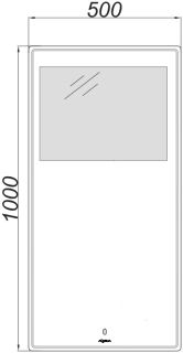 Зеркало с подсветкой Aqwella UM 50см UM0205