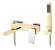 Смеситель для ванны Boheme Q 143-GCR.2 золото/хром