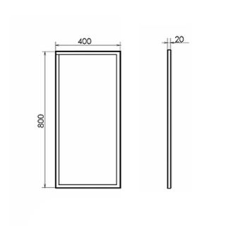Зеркало Style Line Лозанна 00-00013799 40 см белый матовый