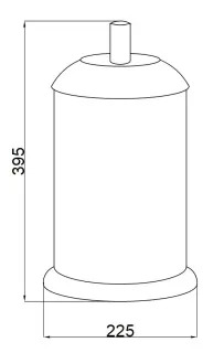 Ведро Boheme Murano 10907-W-BR бронза/белый