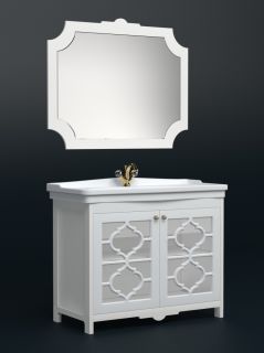 Зеркало Corozo Манойр 85см белый SD-00000980