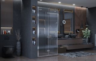 Душевой уголок Ambassador Diamond 12011106L 100x100см левый хром/прозрачное