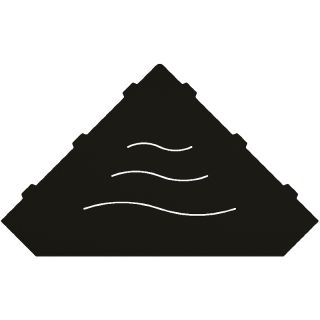 Металлическая полка RGW MT-03B 49279903-04 угловая Черная