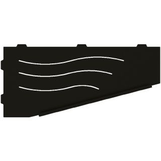 Металлическая полка RGW MT-11B  49279911-04L угловая Черная