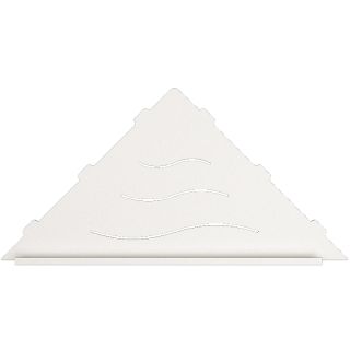 Металлическая полка RGW MT-12W 49279912-01 угловая Белая