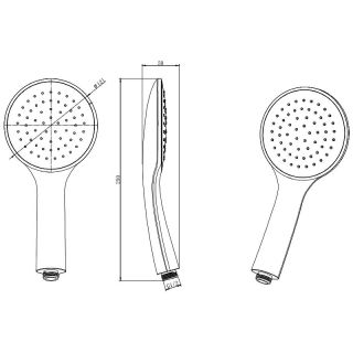 Ручной душ Aquatek AQ2001CR Хром