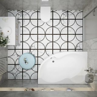 Акриловая ванна Triton Мари Щ0000046124 170x110 см R белый